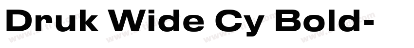 Druk Wide Cy Bold字体转换